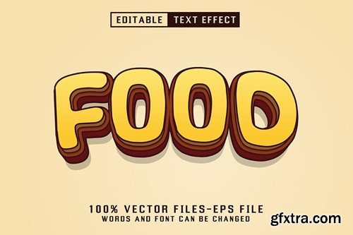 Cheese Cartoon Text - Editable Text Effect U8ETJHQ