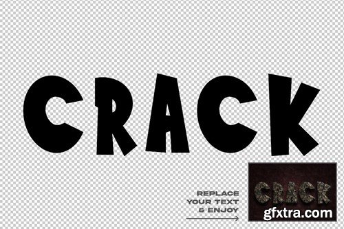 Crack Wall Texture Text Effect LJXSCUB