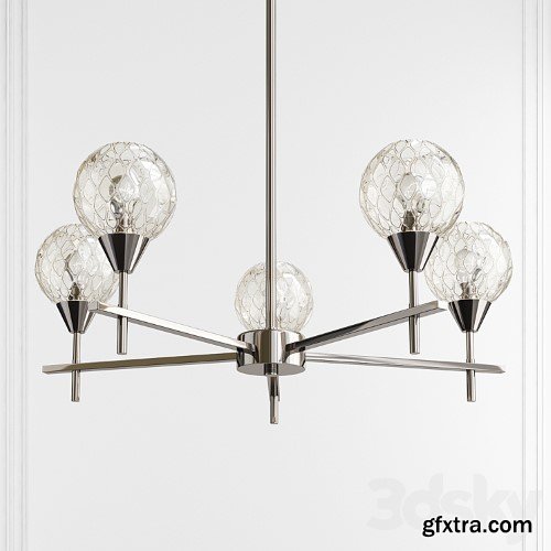 Kersey Polished Chrome 5 Light Chandelier by Elk Lighting