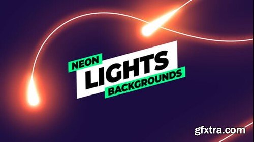 Videohive Neon Lights Backgrounds 55328527