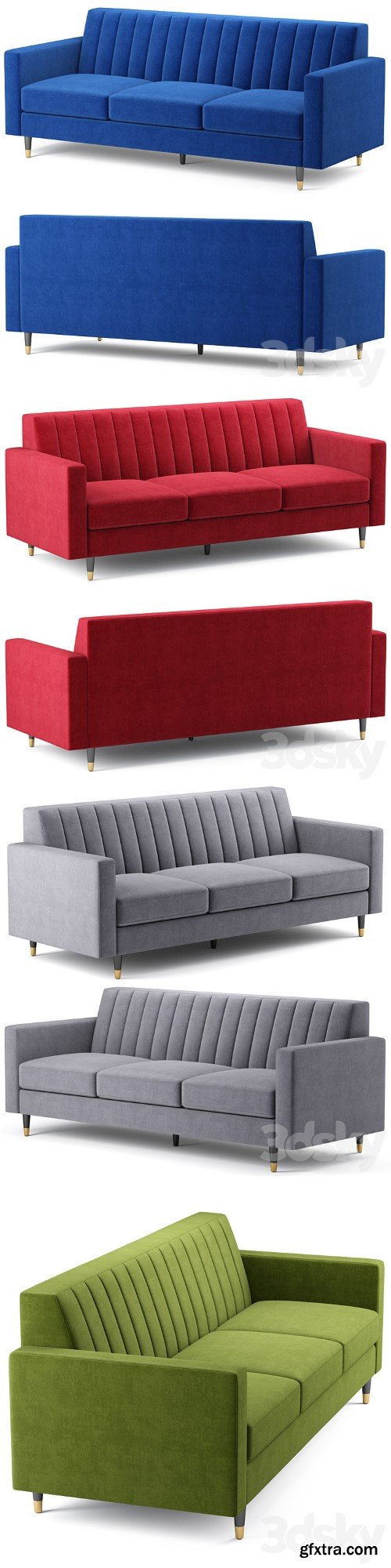 Lola Velvet Sofa Meridian Furniture