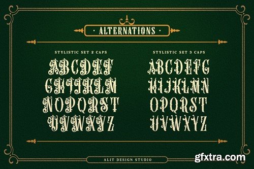 Black Honey Victorian Font YHAAMVD