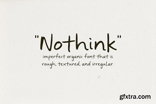 Nothink - Organic Handwritten Font NPKUYWD