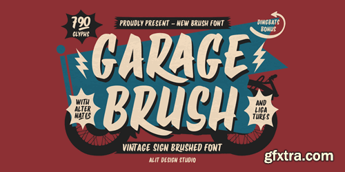 Garage Brush Font 92C96X3