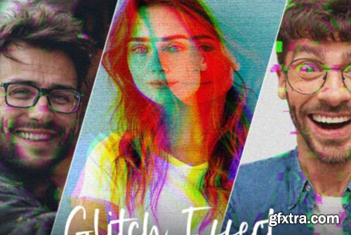 Glitch Photoshop Action