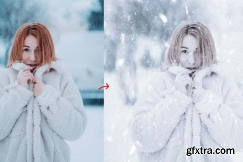 Winter Portrait Snow Effect