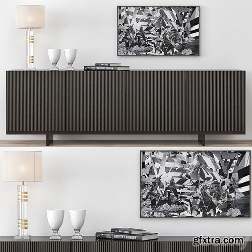 Minotti Aylon Sideboard with Accessories