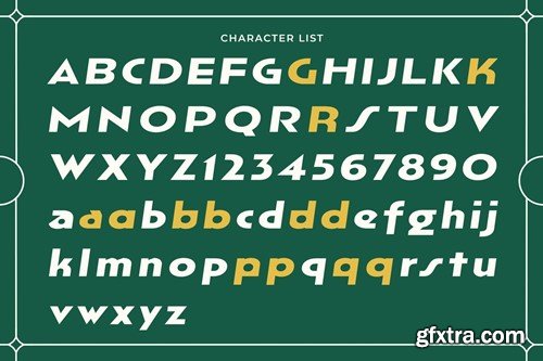 Gharison - Modern Art Deco Italic Font DMR2ARD