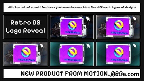 Videohive Retro OS Logo Reveal 50062320