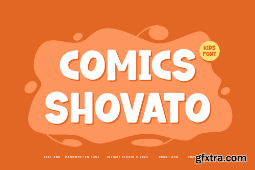 Comics Shovato - Paint & Chalk Font GC3QBM4