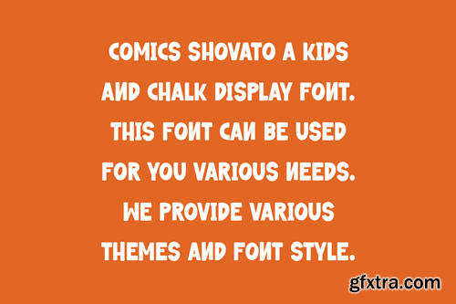 Comics Shovato - Paint & Chalk Font GC3QBM4