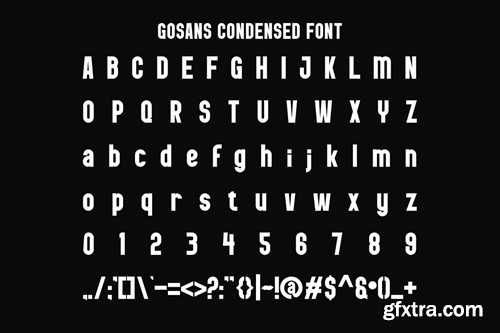 Gosans Condensed - Modern Sans Font XDAWS3T