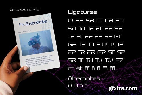 FX Extracte - Futuristic Font YQUXG4N