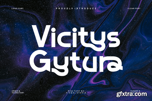 Vicitys Gytura - Modern Techno Logo Font BXCNC4A