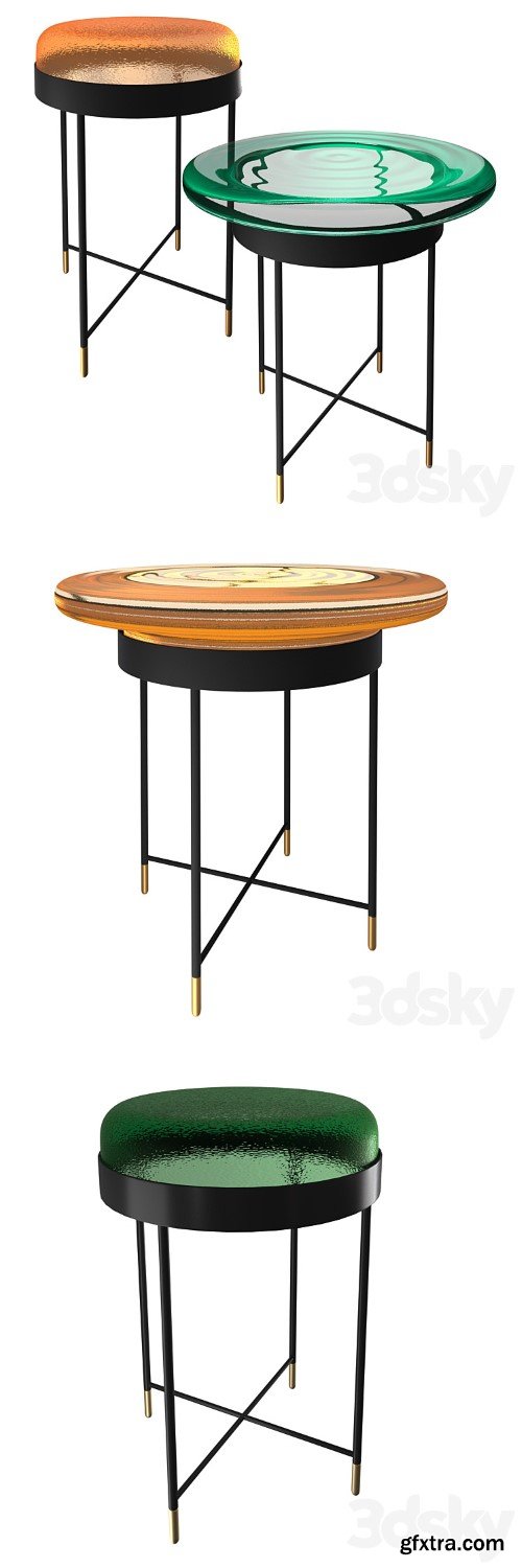 Roche Bobois Bilboquet Pedestal Table