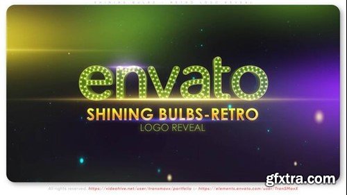 Videohive Shining Bulbs - Retro Logo Reveal 55380149