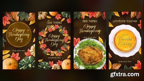 Videohive Thanksgiving Instagram Stories 55320530