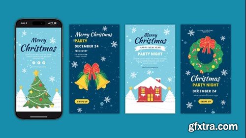 Videohive Merry Christmas Instagram Stories 55336373