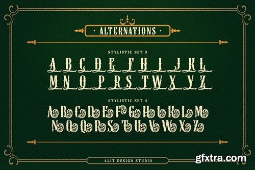 Black Honey Victorian Font YHAAMVD