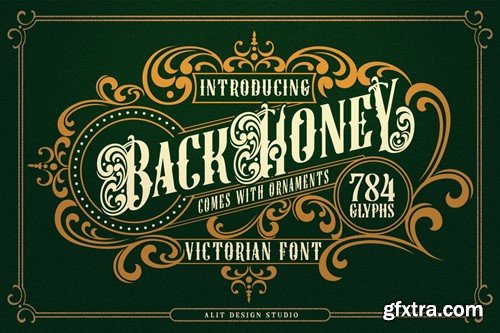 Black Honey Victorian Font YHAAMVD