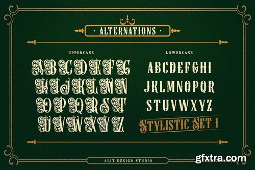 Black Honey Victorian Font YHAAMVD