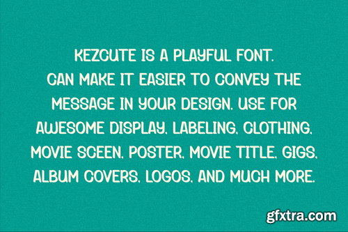 Kezcute - Playful & Travel Font KD9KJQW