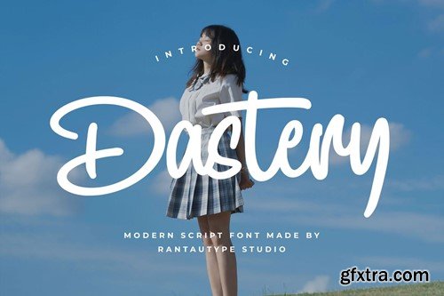 Dastery Modern Script Font 4DABKBD