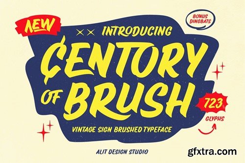 Century of Brush Font 7CXZ652