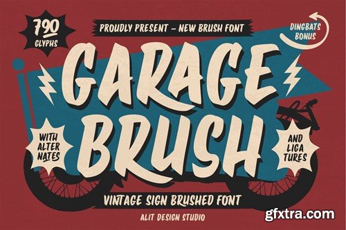 Garage Brush Font 92C96X3