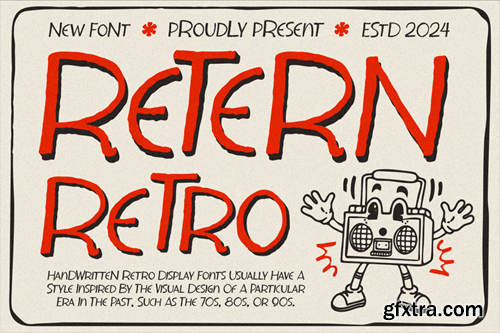 Retern - Handwritten Retro Display JJBSRZS