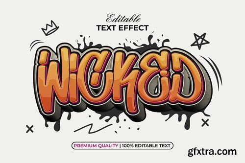 Wicked Text Effect Graffiti Style BMJ2DW3