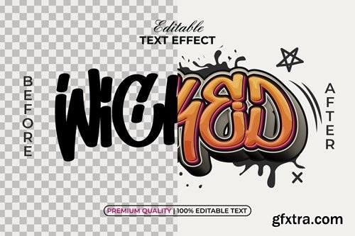 Wicked Text Effect Graffiti Style BMJ2DW3