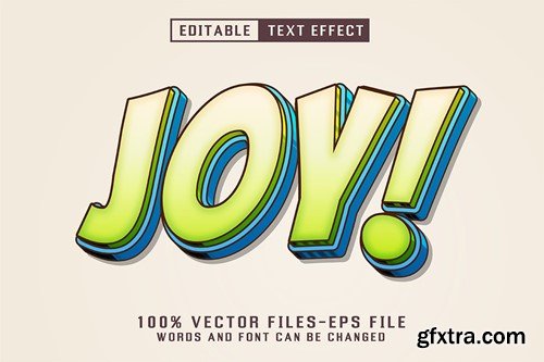 Joy Cartoon Text - Editable Text Effect M5RS5SL