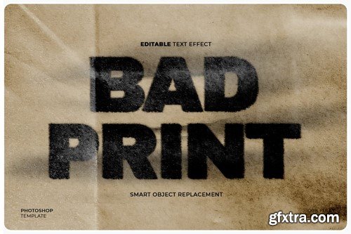 Retro Print Text Effect 4HKSRUL