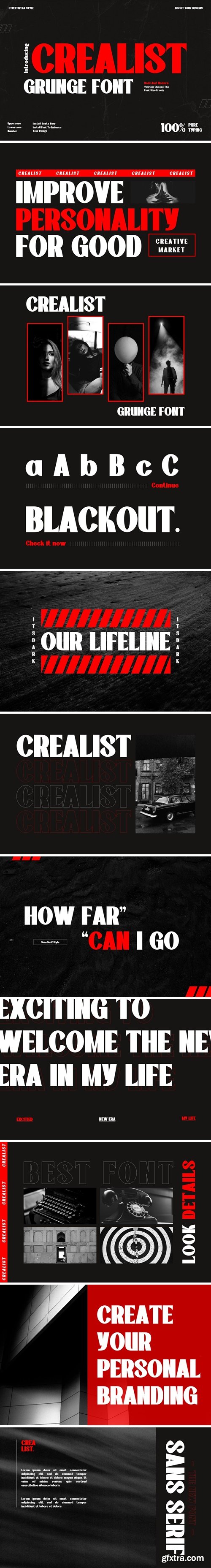 Crealist - Streetwear Font