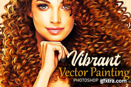 Vibrant Vector Painting Photoshop Action