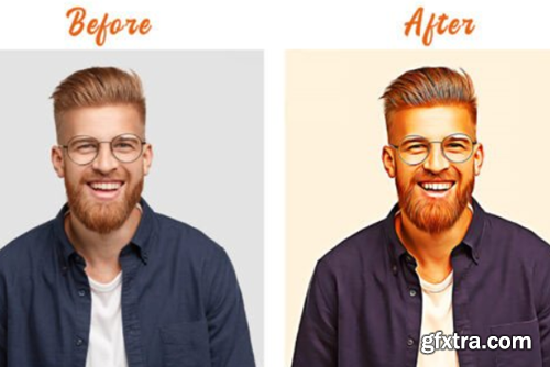 Vibrant Vector Painting Photoshop Action