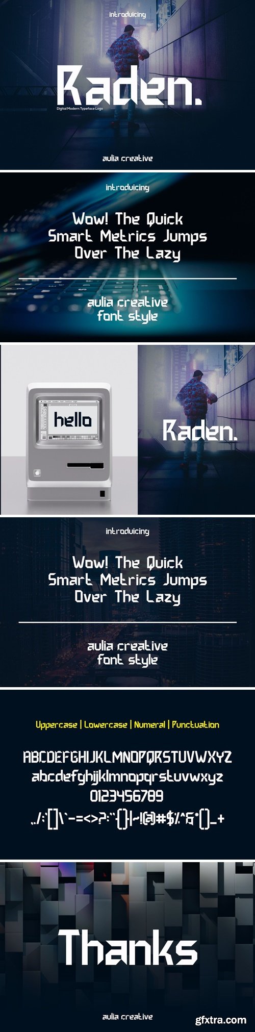 Raden - Typeface Digital Logo Font