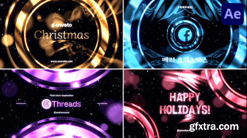 Videohive Christmas Wishes Time Typography for After Effects 55369212