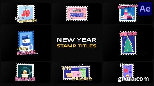 Videohive New Year Stamp Titles for After Effects 55348373