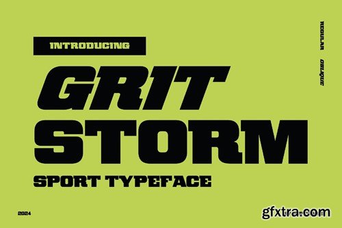 Gritstorm - Sport Typeface 7L53MLS