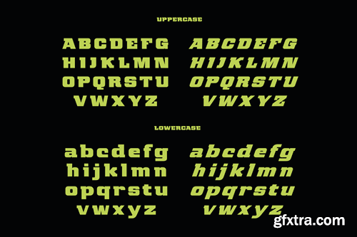 Gritstorm - Sport Typeface 7L53MLS