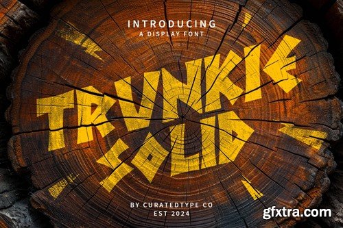 Trunkie Solid - Urban Display Font 86CBD7H