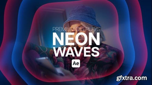 Videohive Premium Overlays Neon Waves 55362355