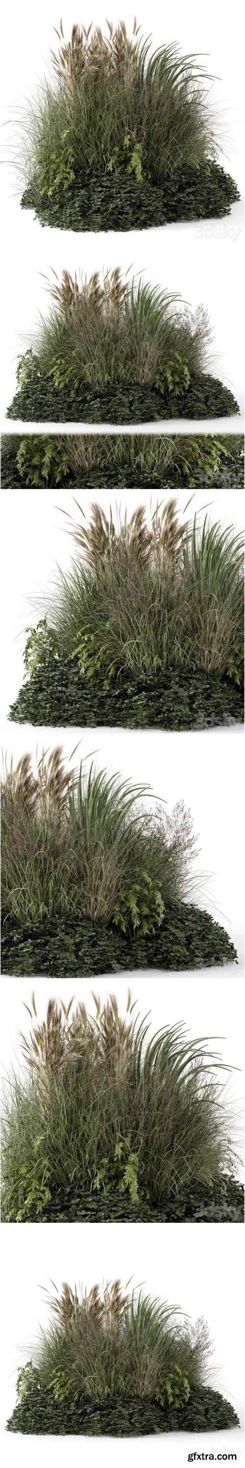 Outdoor Plants Bush-Bush Set 1644