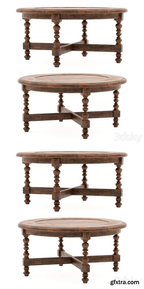 Uttermost Samuelle Reclaimed Wood Coffee Table