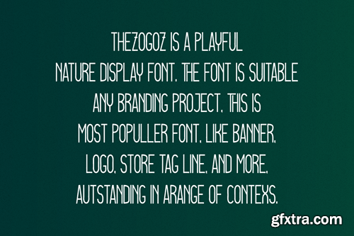 Thezogoz - Tall & Modern Display Font 9Q9RHE3