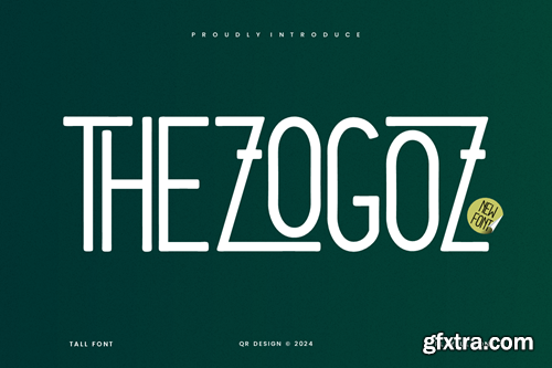 Thezogoz - Tall & Modern Display Font 9Q9RHE3