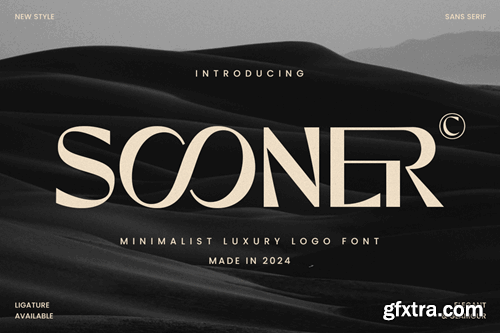 Sooner - Minimalist Luxury Logo Font SN5FCVP