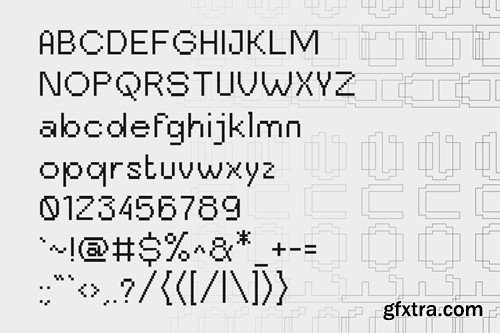 Bitend Geometric Edgy Y2K Pixel Font LJJHJ8Y